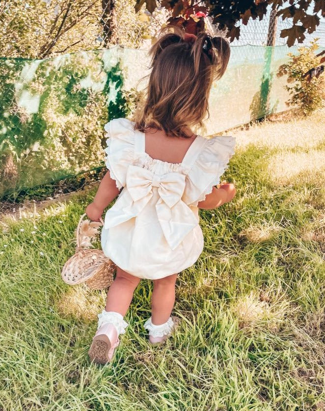 Ivory broderie anglaise romper