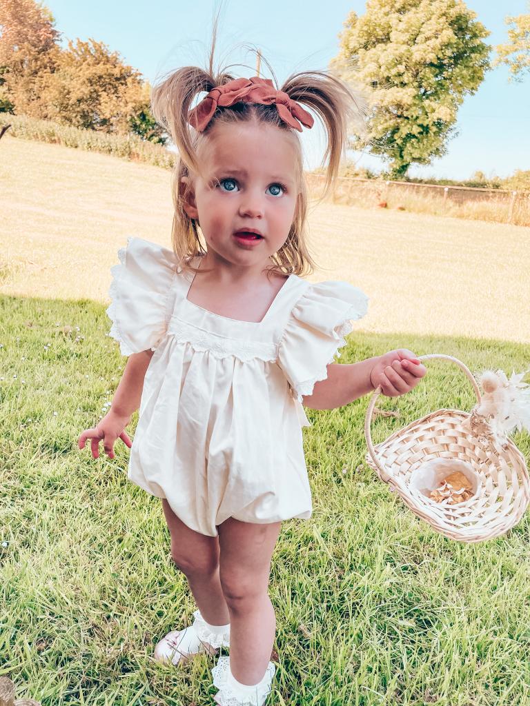 Ivory broderie anglaise romper