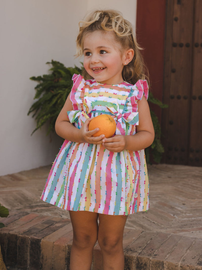JOSE VARON Striped Dress Set