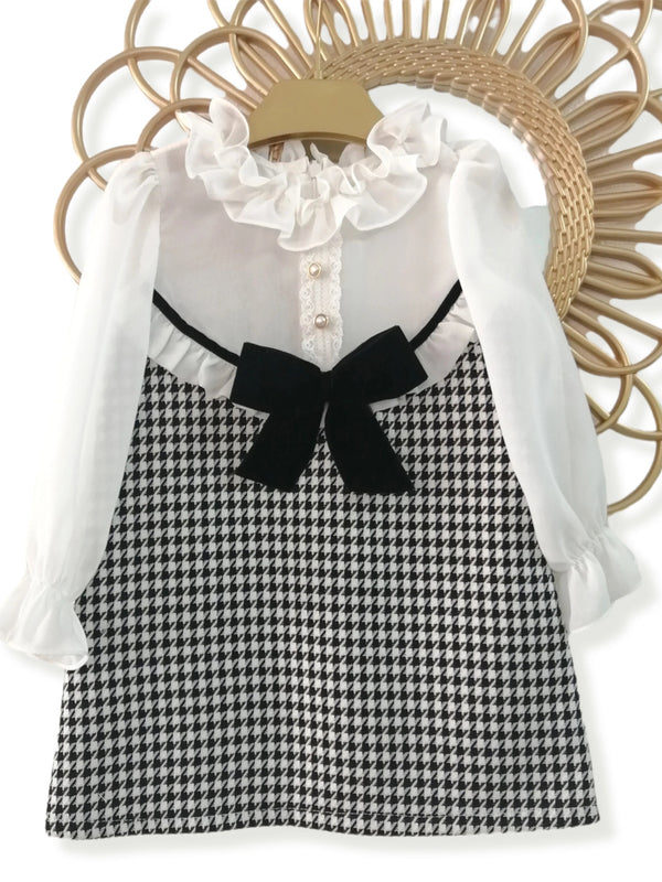 Black & White Dogstooth Dress