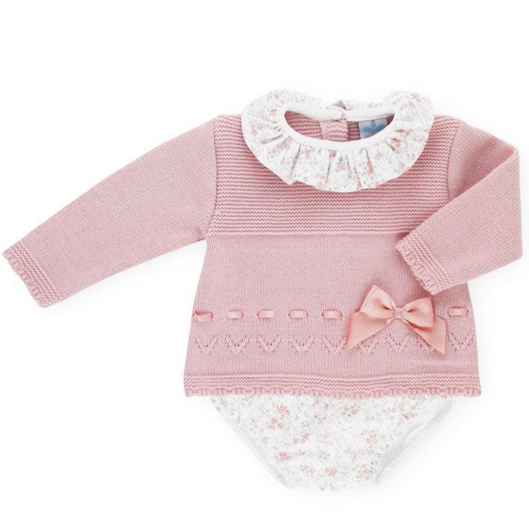 SARDON Pink Knitted Short Set