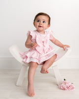 CARAMELO KIDS Pink Bow Romper