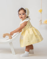 CARAMELO KIDS Yellow Linen Dress (to 8 years)