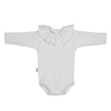Babidu White Frill Collar Bodysuit