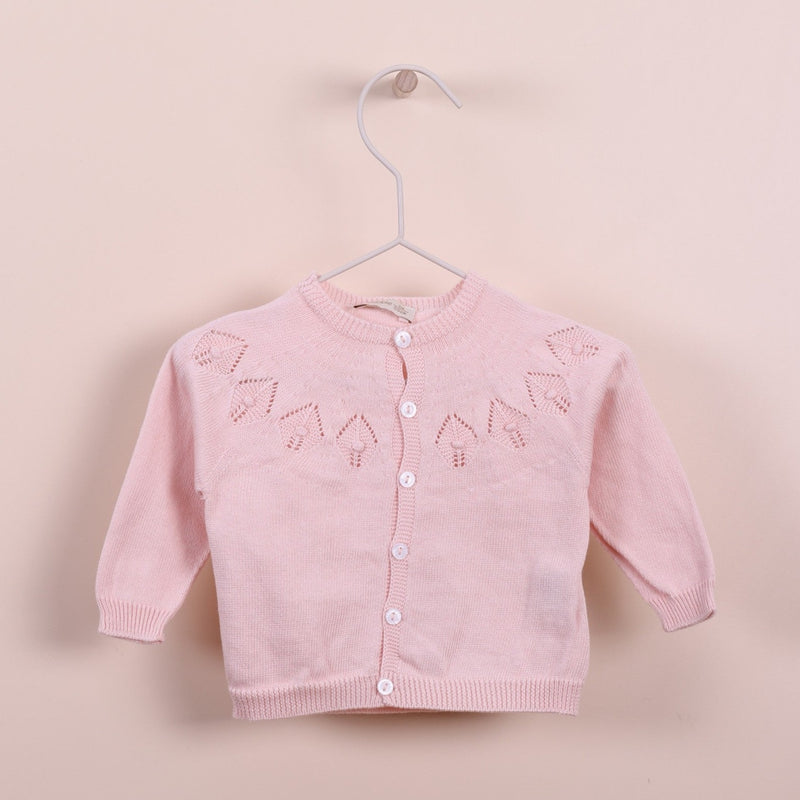WEDOBLE Girls Pink Knit Cardigan