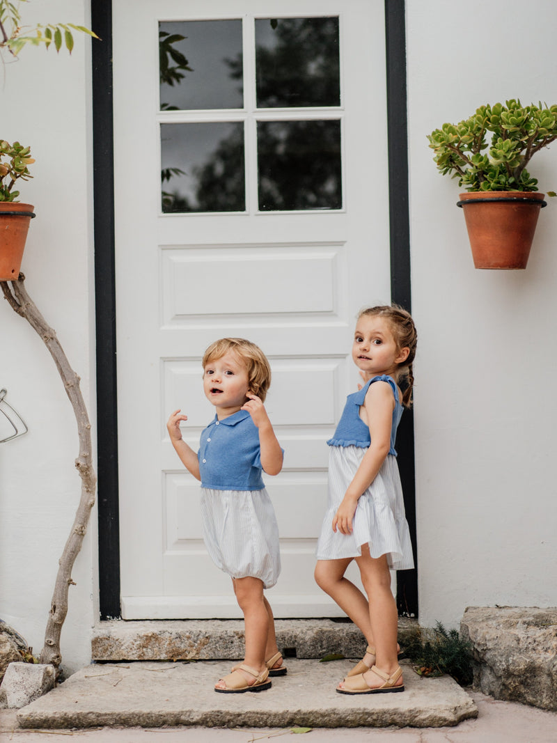 WEDOBLE Blue Stripe Dress