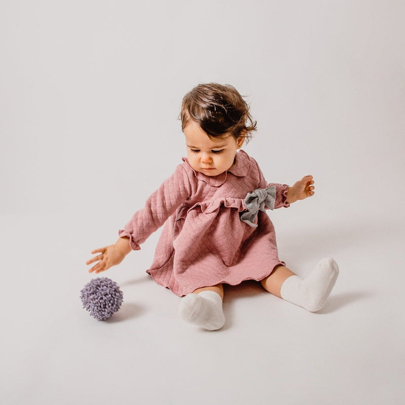 CALAMARO Mauve Quilted Cotton Dress
