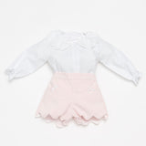 DEOLINDA Pink & White Short Set (12M - 4Y)