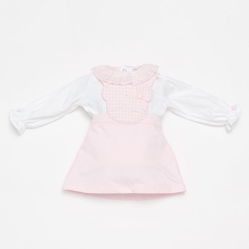 DEOLINDA Pink & White Teddy Dress
