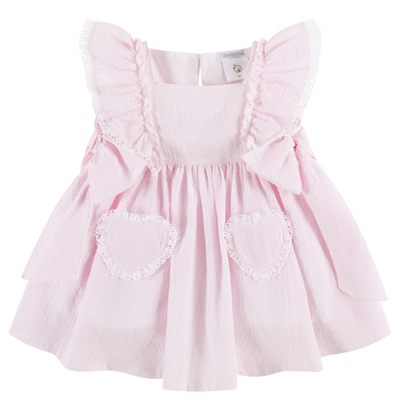 DEOLINDA Pink Heart Dress