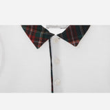 PATACHOU White & Tartan Polo Shirt