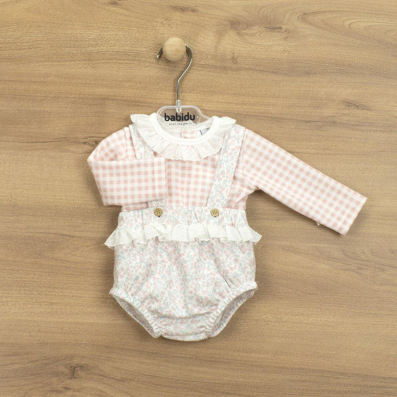 BABIDU Pink Floral Short Set