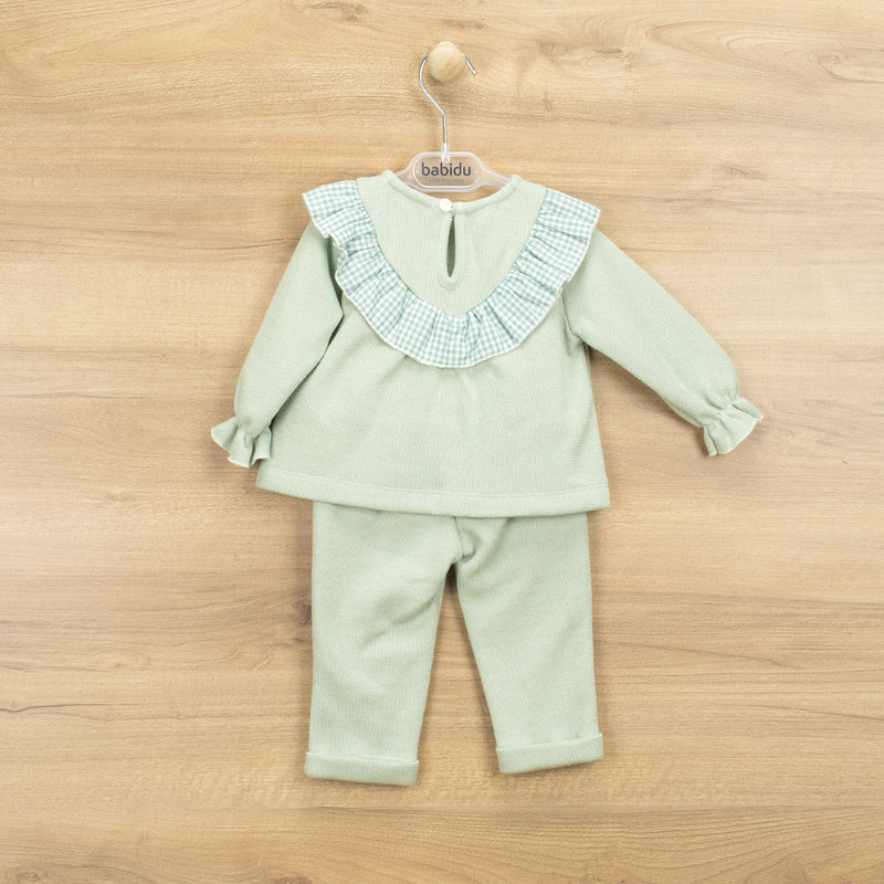 BABIDU Green Ribbed Tracksuit