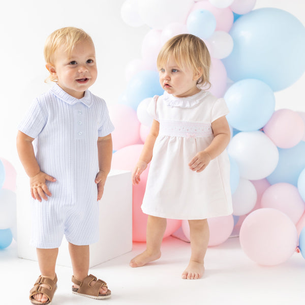 BLUES BABY Boys Knitted Romper
