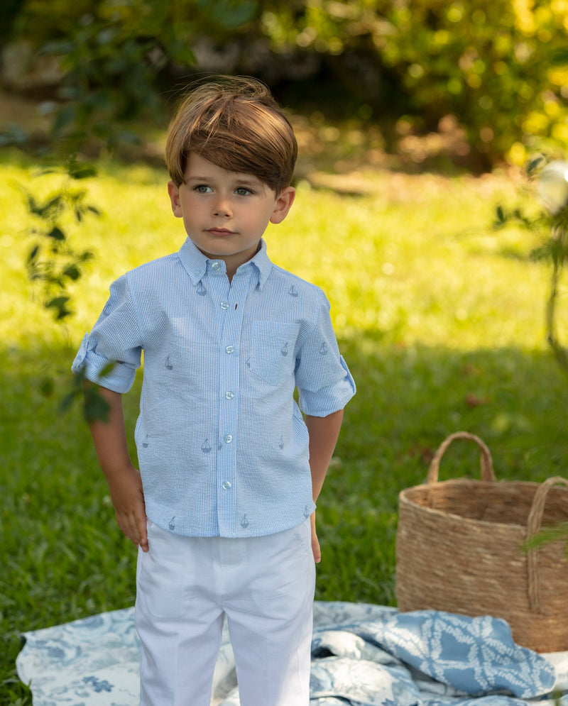 Patachou Boys Blue Shirt