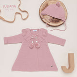JULIANA Pink Knitted Coat