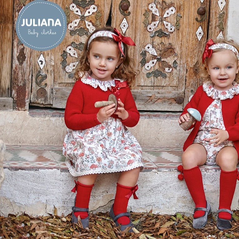 JULIANA Red Knitted Design Dress