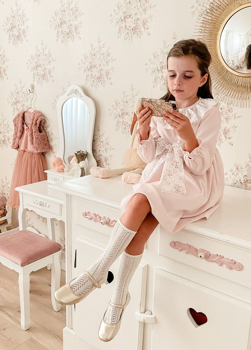 FOFETTES - Faith Pink Cord Dress