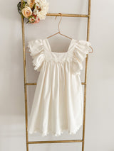 Ivory Dress with Broderie Anglaise