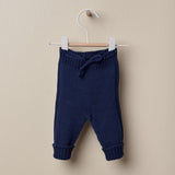 WEDOBLE Navy Knitted Pants (3m - 4years)