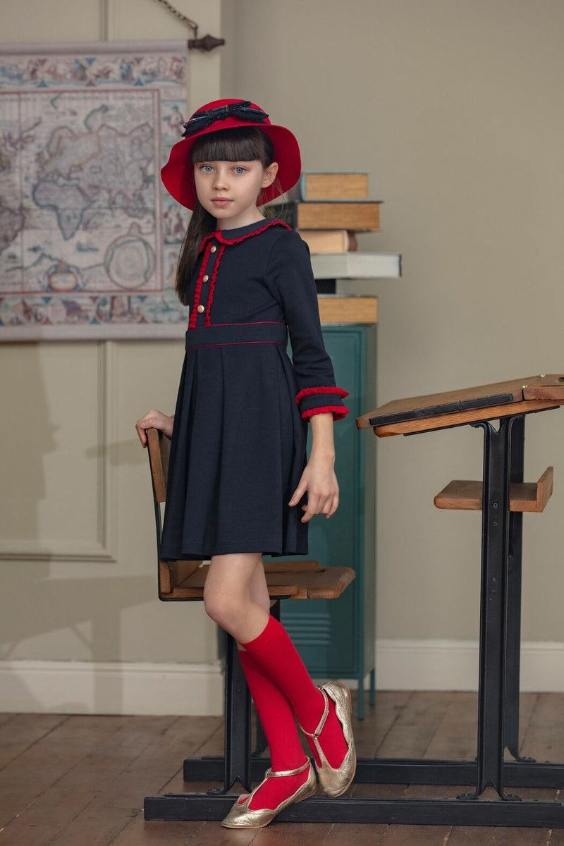PATACHOU Navy Blue Jersey Dress
