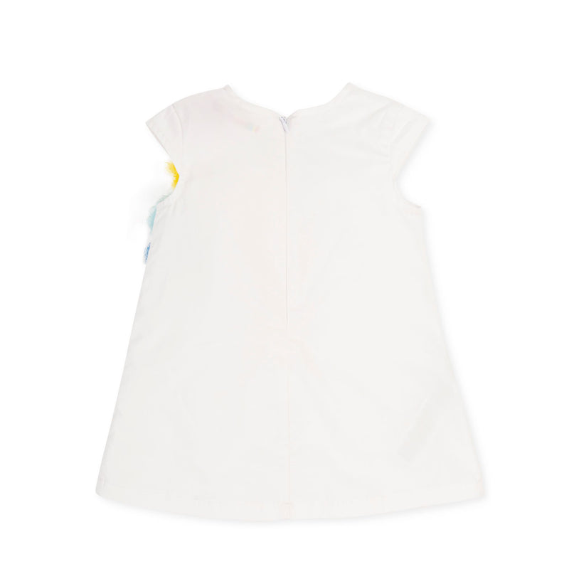 AGATHA White Pom Pom Dress