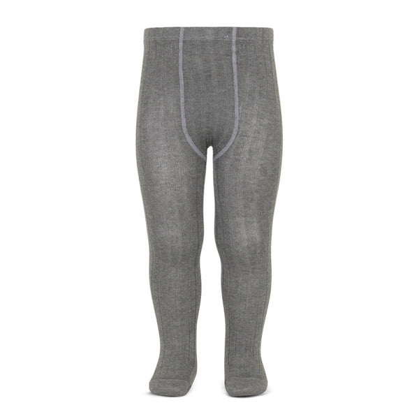 CONDOR Grey Ribbed Tights