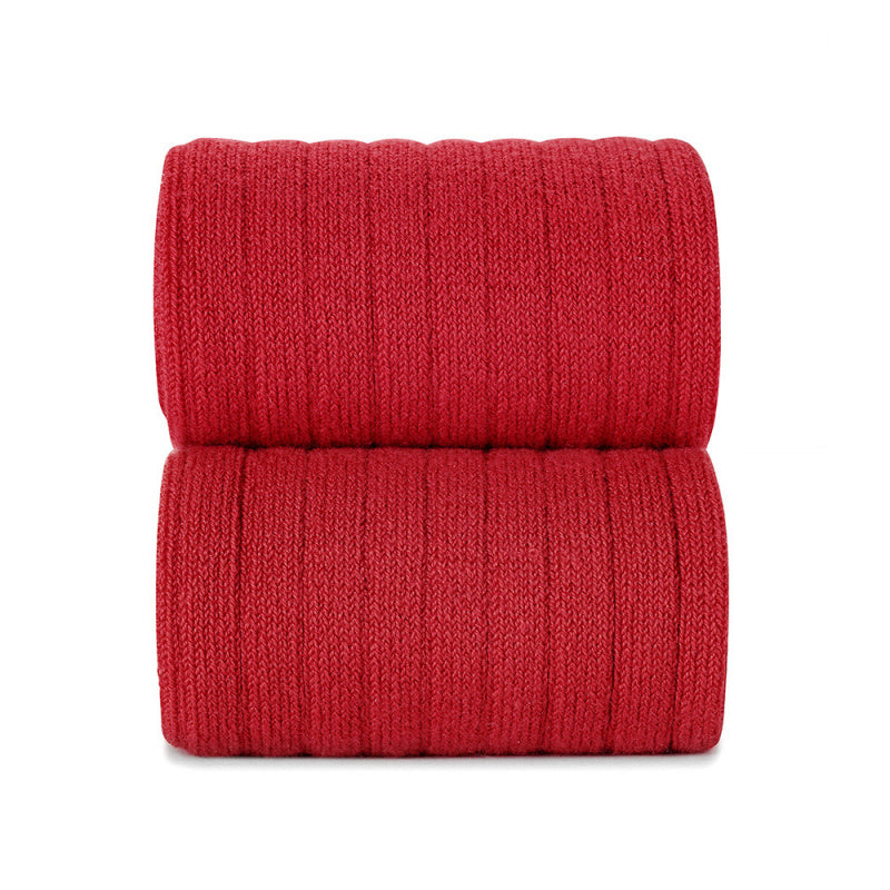 CONDOR Red Ribbed Tights