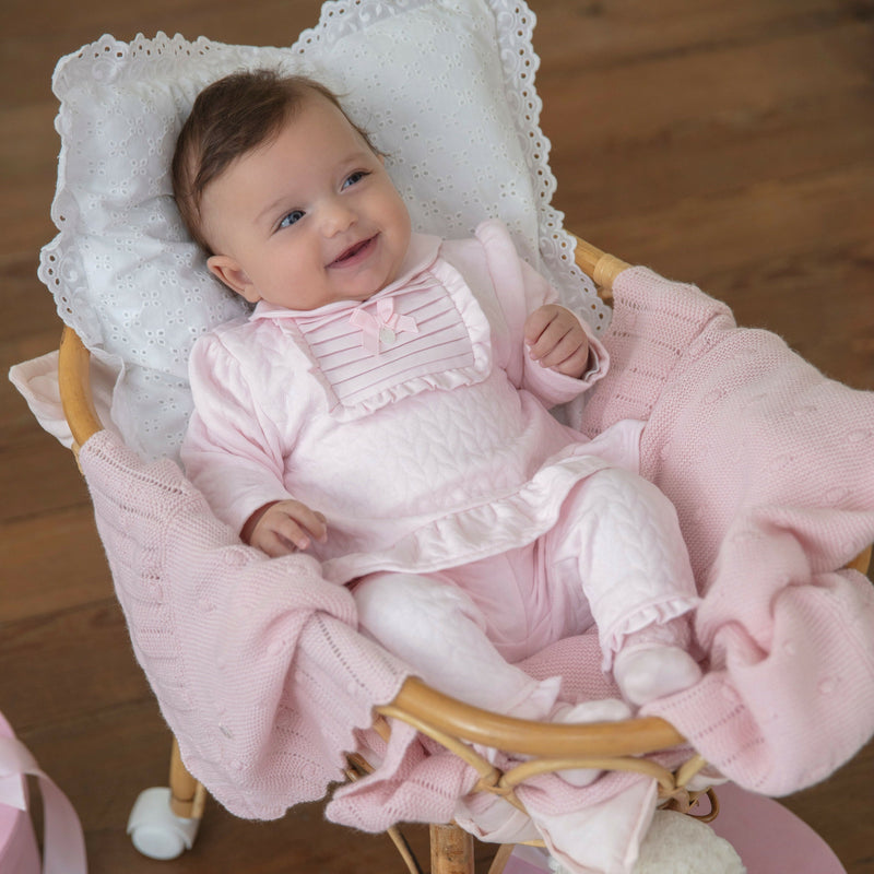 PATACHOU Baby Girls Pink Cotton Trouser Set