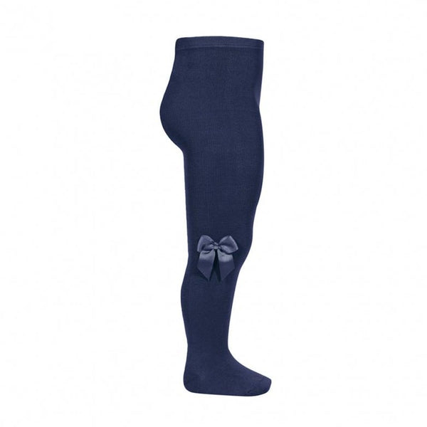 CONDOR Navy Tights with Bow