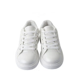ADEE White Glitter Heart Trainers
