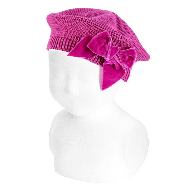 CONDOR Petunia Velvet Bow Beret