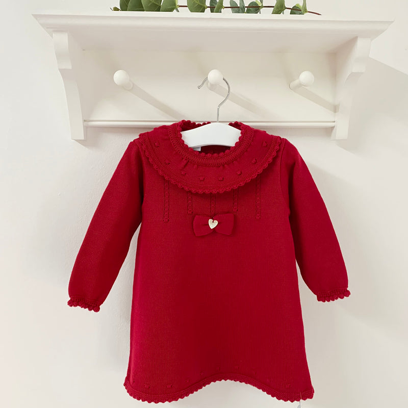 ARTESANIA GRANLEI Red Knitted Dress