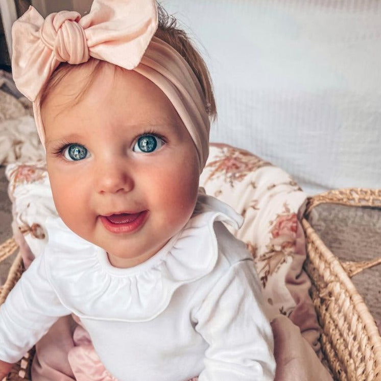 Babidu White Frill Collar Bodysuit