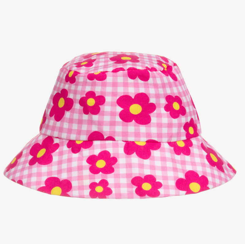 AGATHA Floral Gingham Bucket Hat