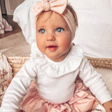 Babidu White Frill Collar Bodysuit