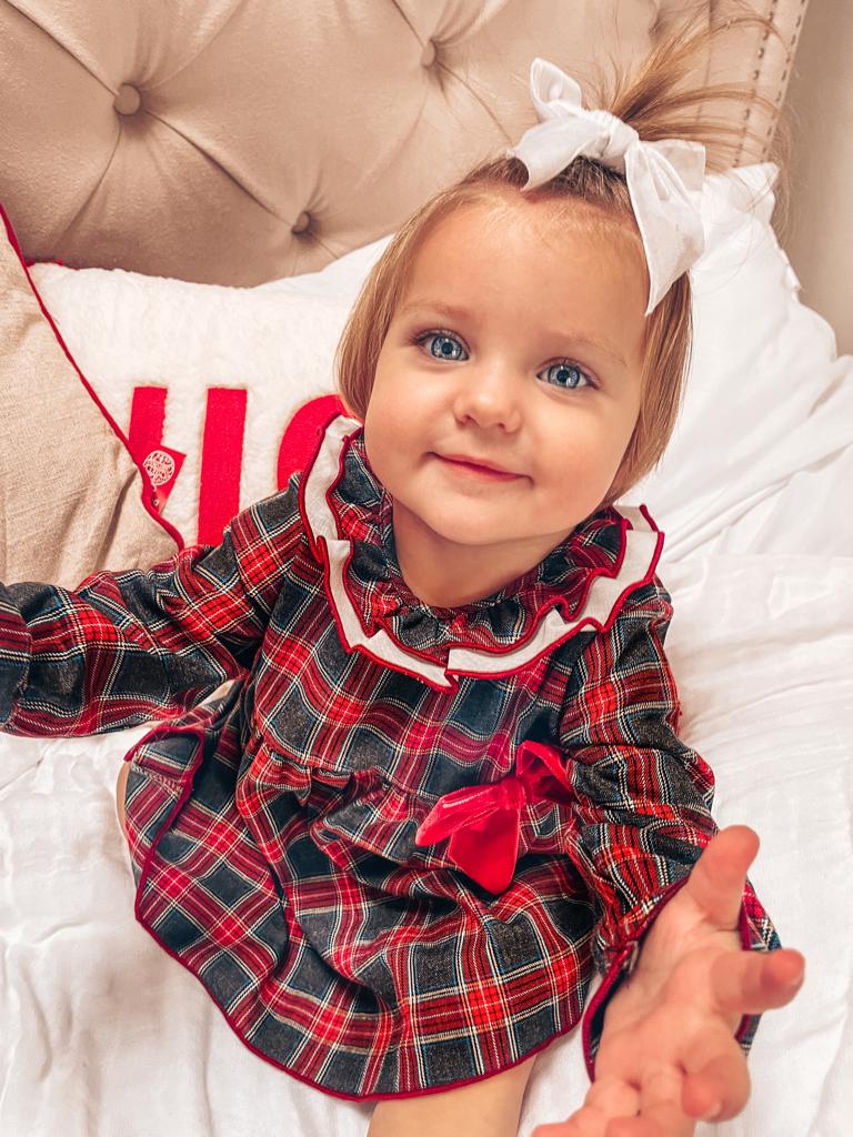 CALAMARO Red Tartan Dress