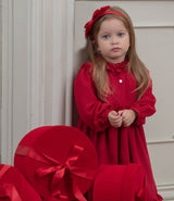 PATACHOU Girls Red Chiffon Dress