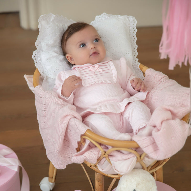 PATACHOU Baby Girls Pink Cotton Trouser Set