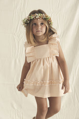 BABIDU Orange Gingham Dress
