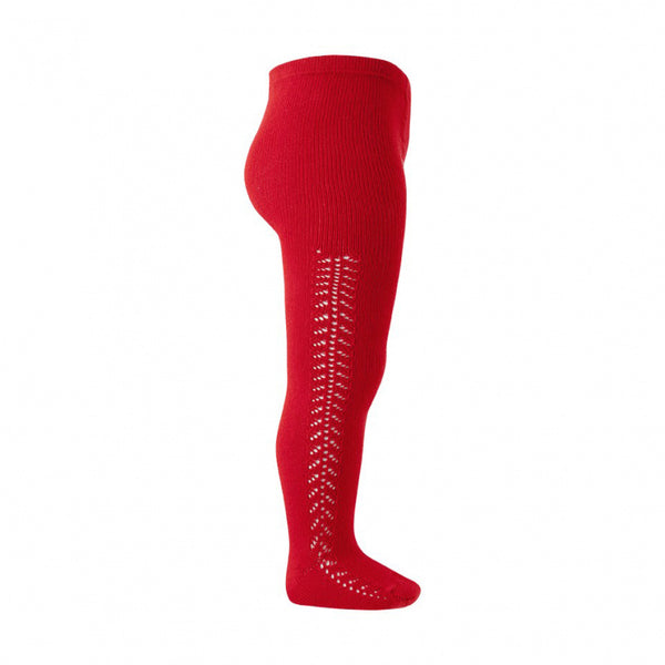 CONDOR Red Side Openwork Tights