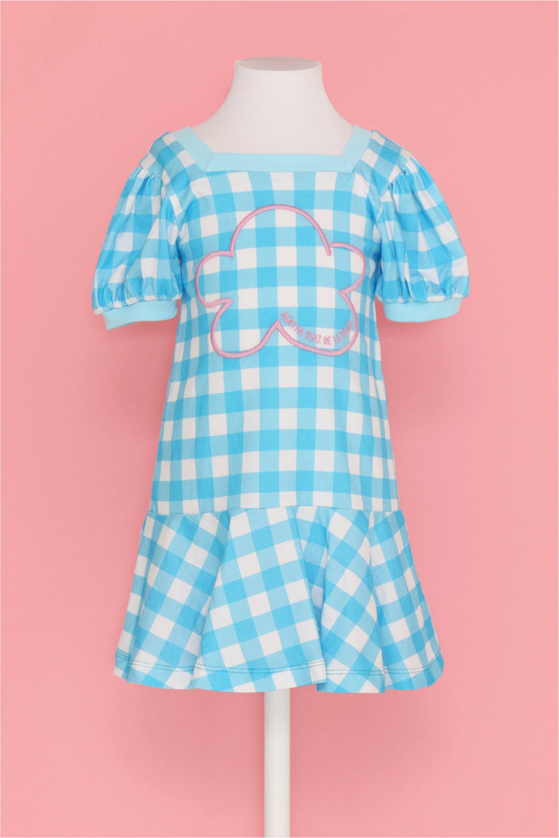 AGATHA Blue Gingham Dress