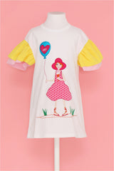 AGATHA White Embroidered Dress